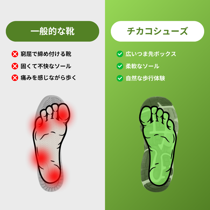 チカコ｜快適な人間工学シューズ